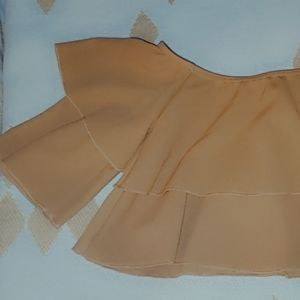 New Mustard Yellow Baby Doll top with capri pants